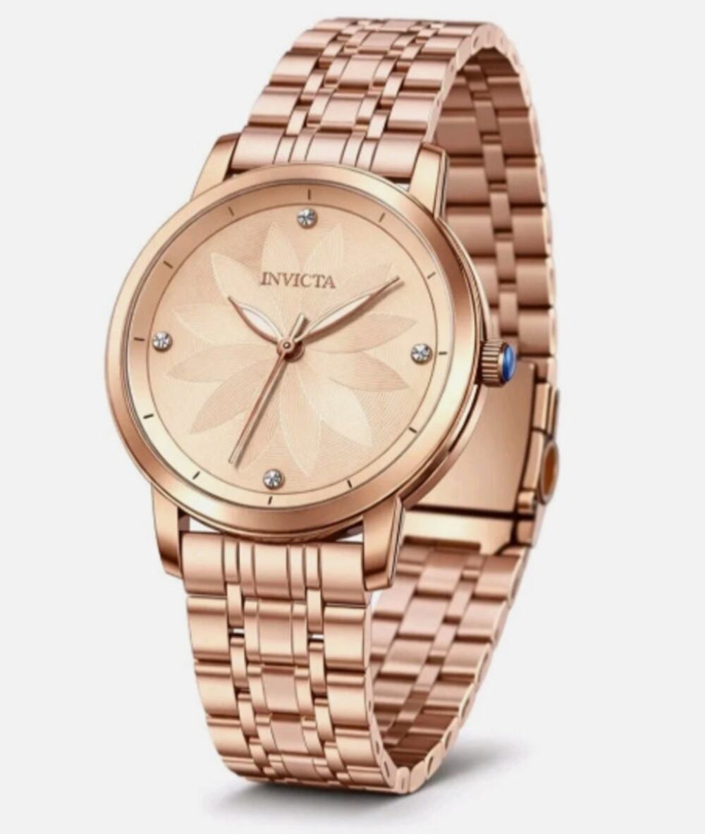 Invicta Wildflower Tigerlily Women's Watch - 34mm, Rose Gold (69302)